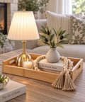 Bamboo Serving Tray with Rounded Handles