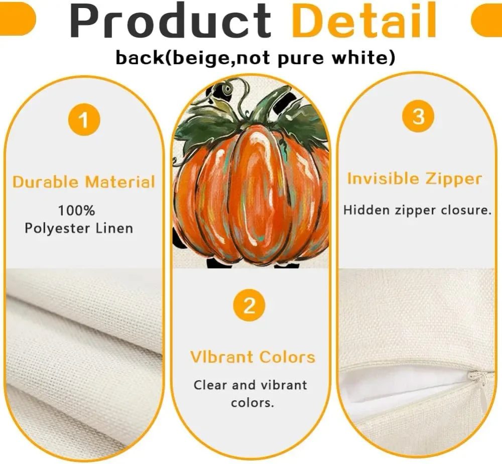 Pumpkin Pillow Cover