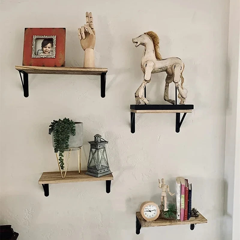 Floating Wood Wall Shelves