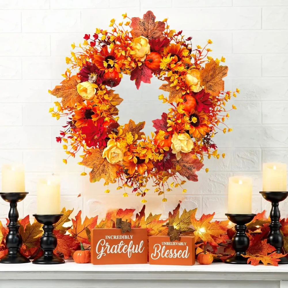 Autumn Harvest Door Wreath