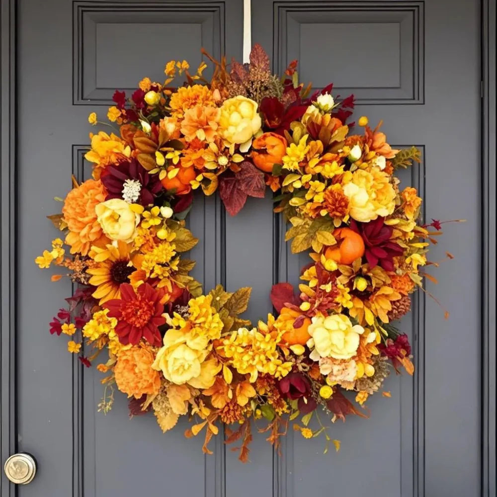 Autumn Harvest Door Wreath