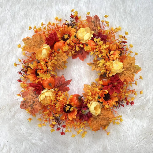 Autumn Harvest Door Wreath