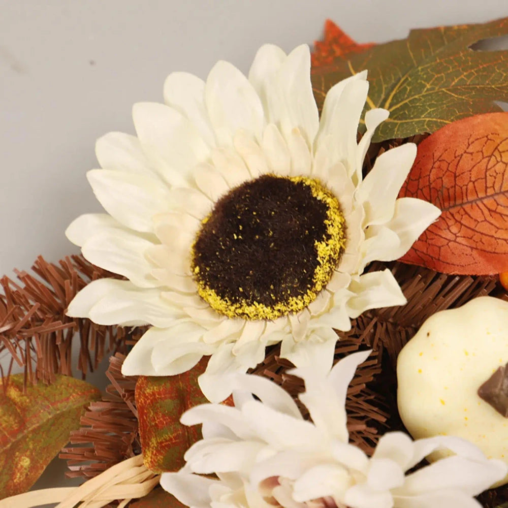 Fall Harvest Swag Wreath for Front Door & Porch