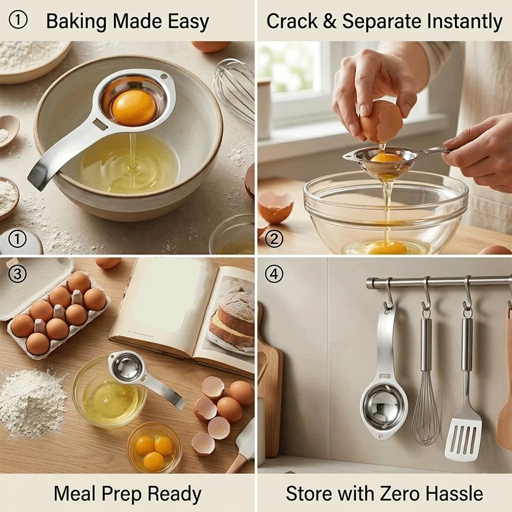 Stainless Steel Egg Separator
