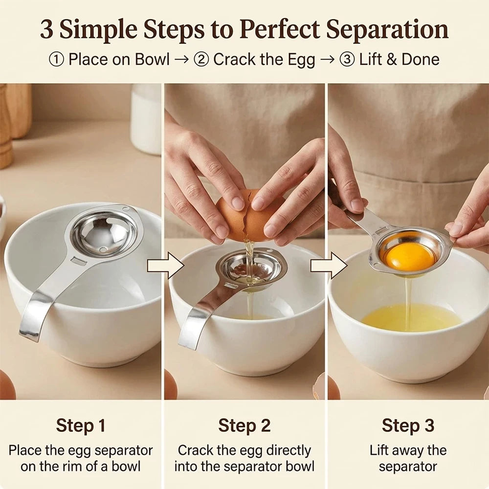 Stainless Steel Egg Separator