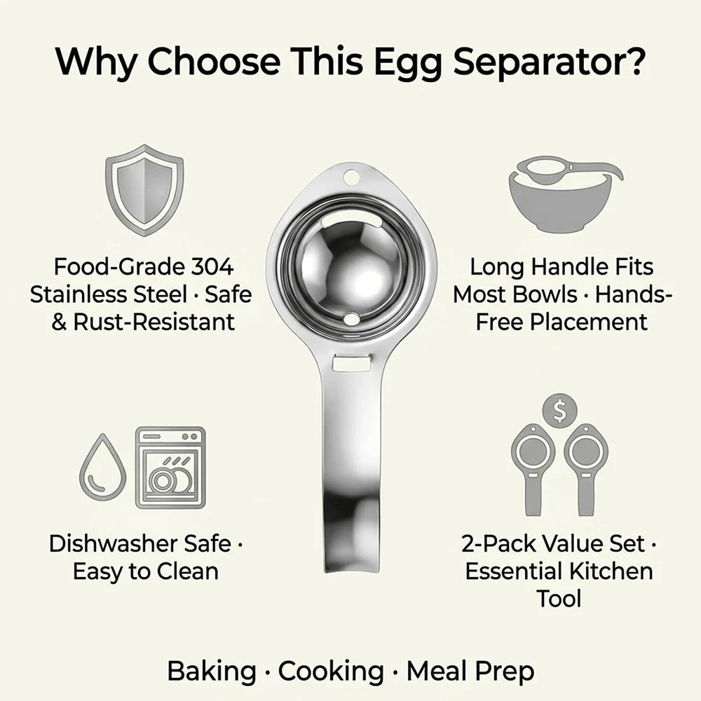 Stainless Steel Egg Separator