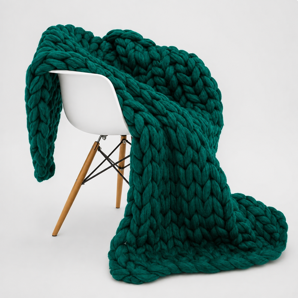 Chunky Knit Cozy Throw Blanket | Soft Textured Home Decor