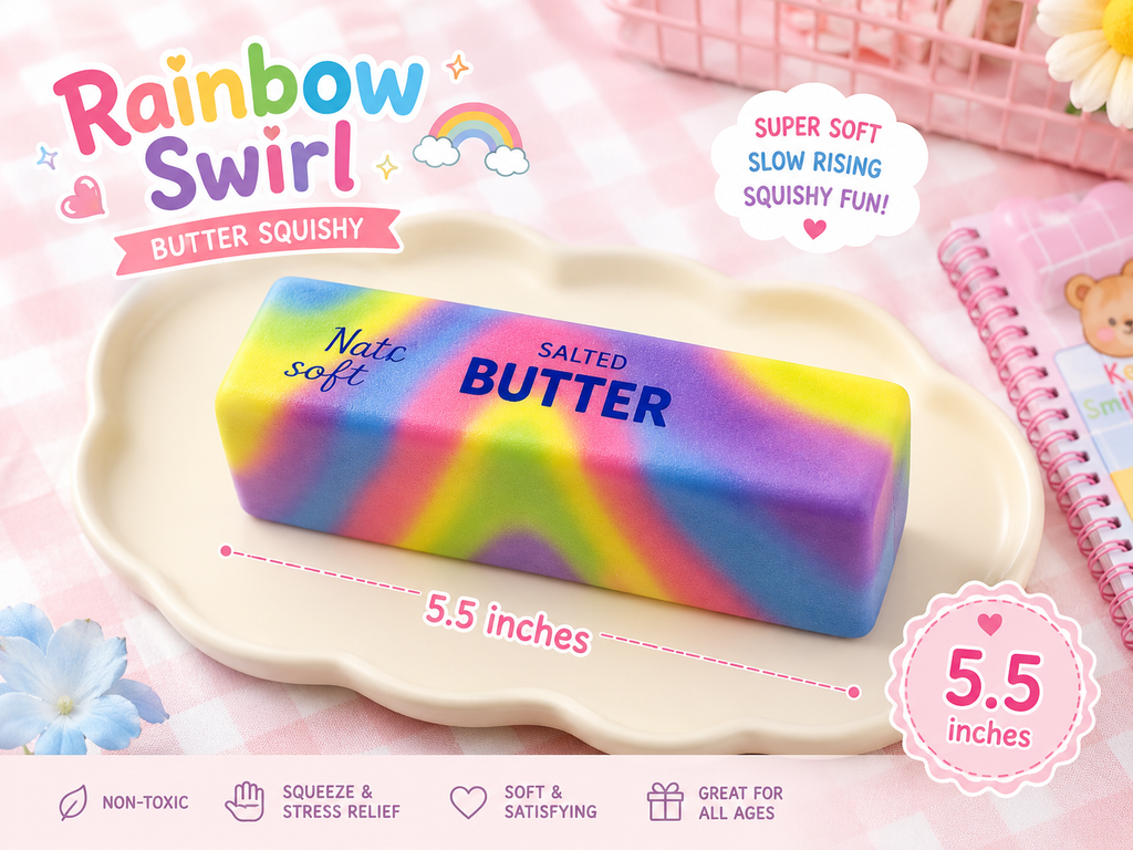 Squishy Butter Stick Fidget Toy – Slow Rise Stress Relief