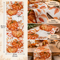 Polka dot pumpkin table runner 13 x 35 inch size for coffee table