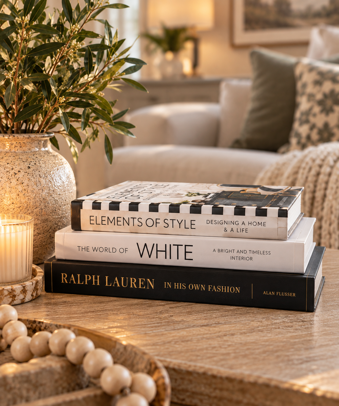 Set of 3 Decorative Faux Books — Designer-Style Bookshelf & Coffee Table Décor