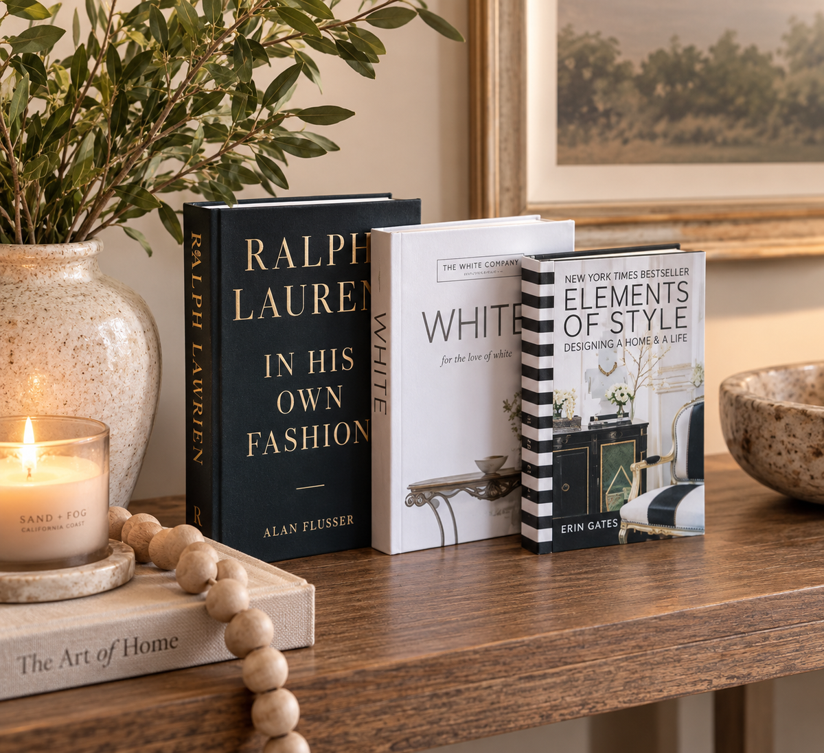 Set of 3 Decorative Faux Books — Designer-Style Bookshelf & Coffee Table Décor