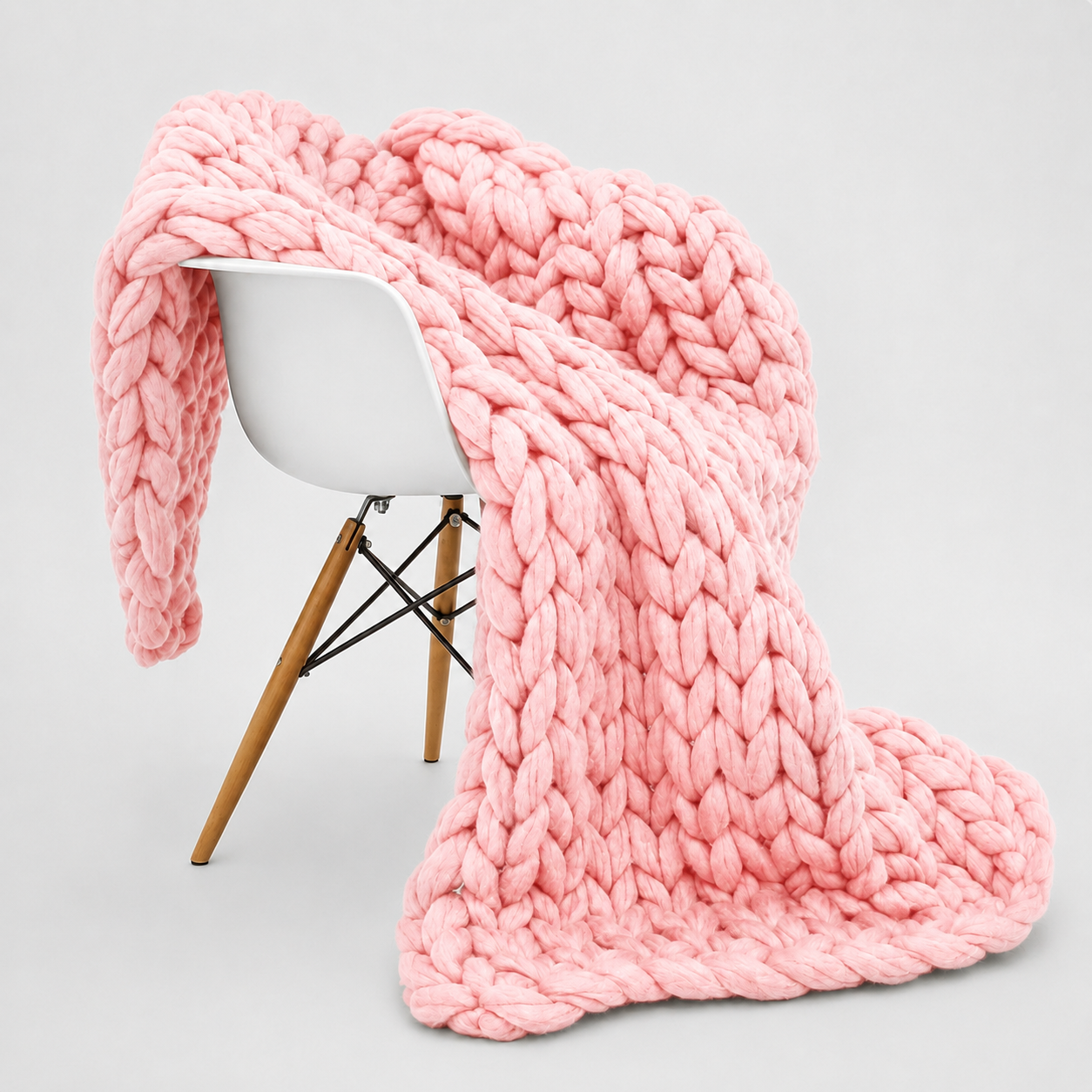 Chunky Knit Cozy Throw Blanket | Soft Textured Home Decor
