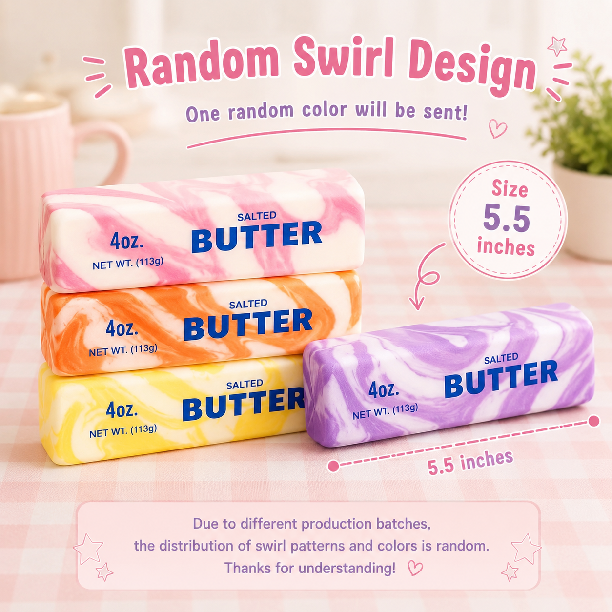 Squishy Butter Stick Fidget Toy – Slow Rise Stress Relief