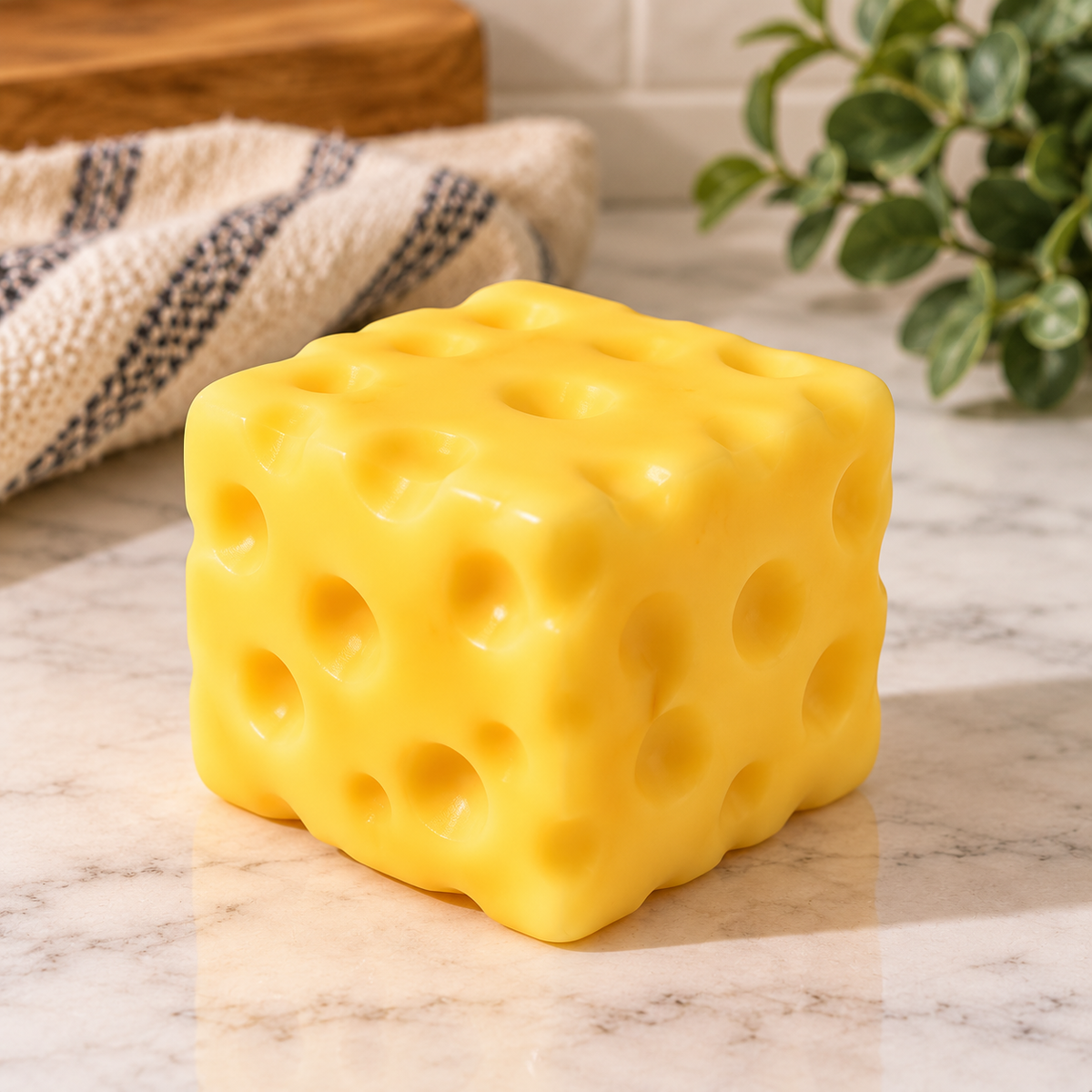 Cheese Squishy Fidget Toy – Slow Rising Sensory Stress Relief Toy