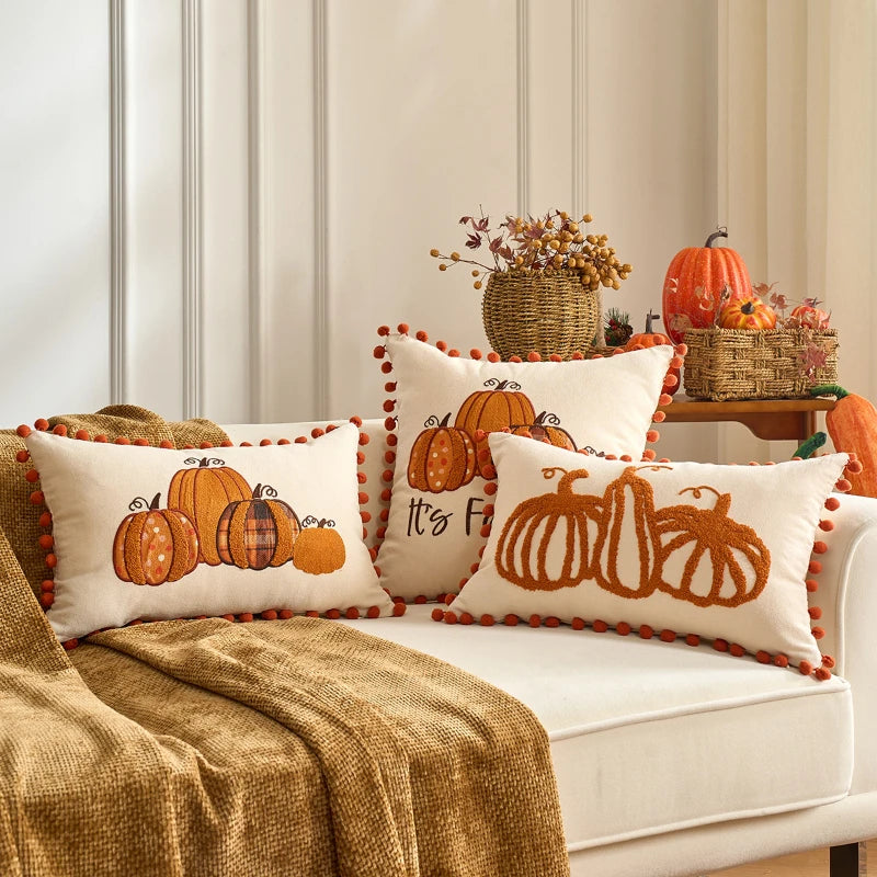 Fall Harvest Pillow Cover