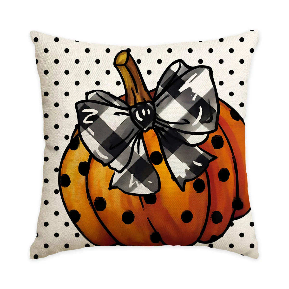 Halloween Ghost & Pumpkin Throw Pillow Covers, Set of 4