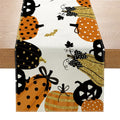 Spooky Ghost & Pumpkin Table Runner