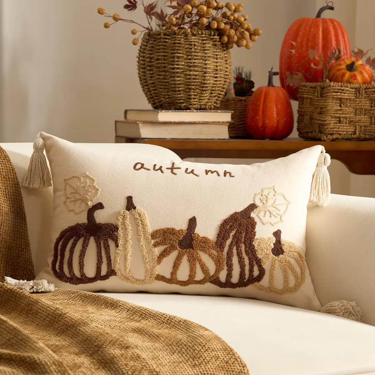 Fall Harvest Pillow Cover