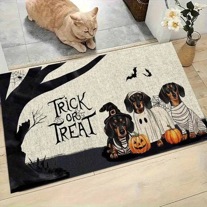 BOO Pumpkin Doormat