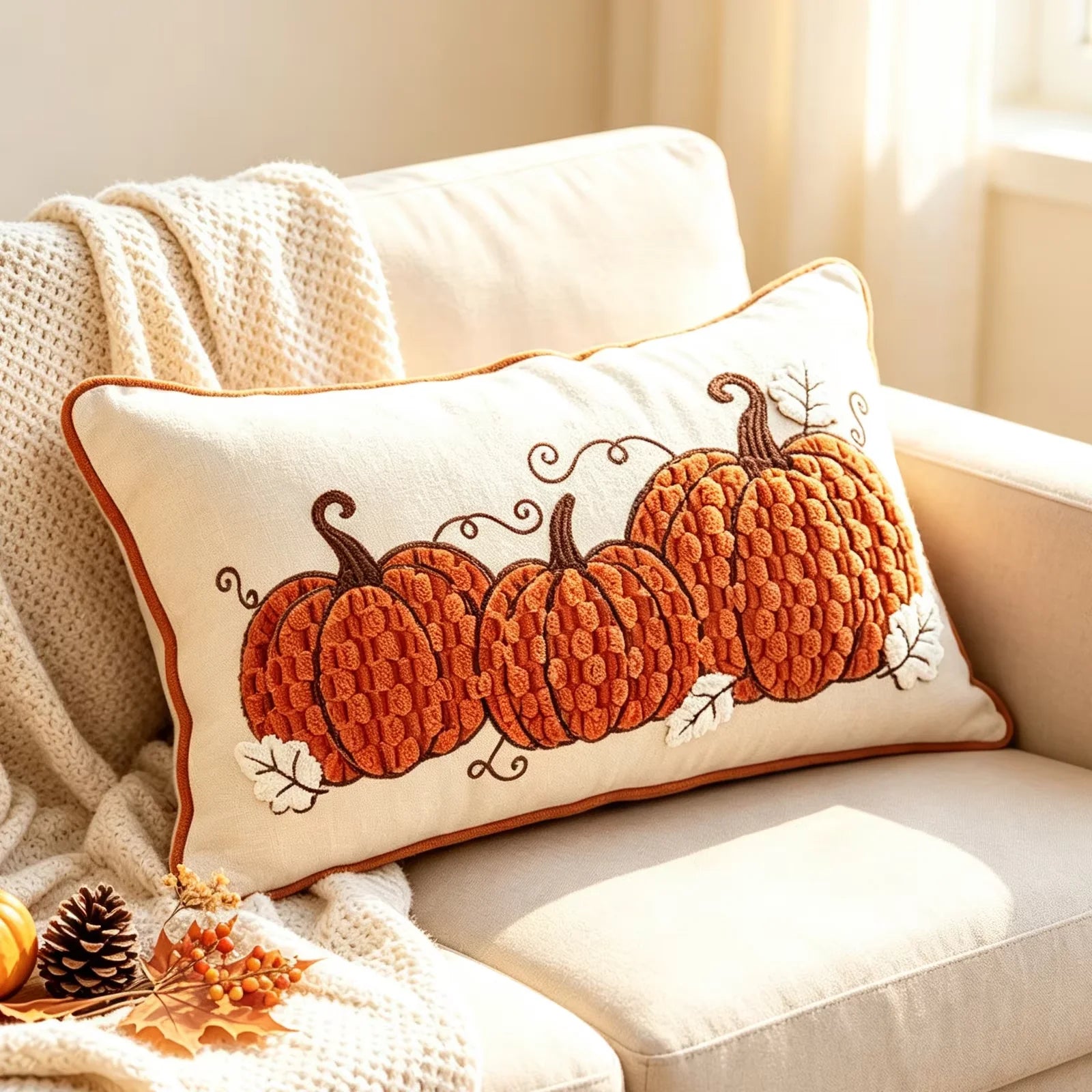 Fall Harvest Pillow Cover