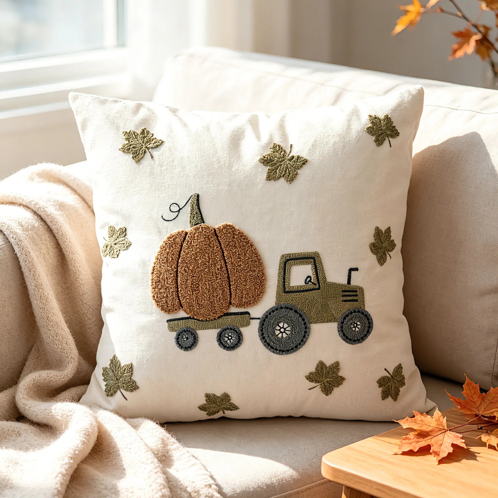 Fall Harvest Pillow Cover