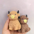 Highland Cow Plush Squishy – Soft Slow-Rebound Fidget Toy”