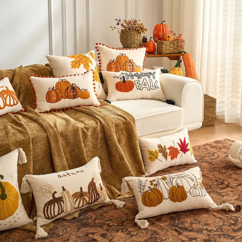 Fall Harvest Pillow Cover