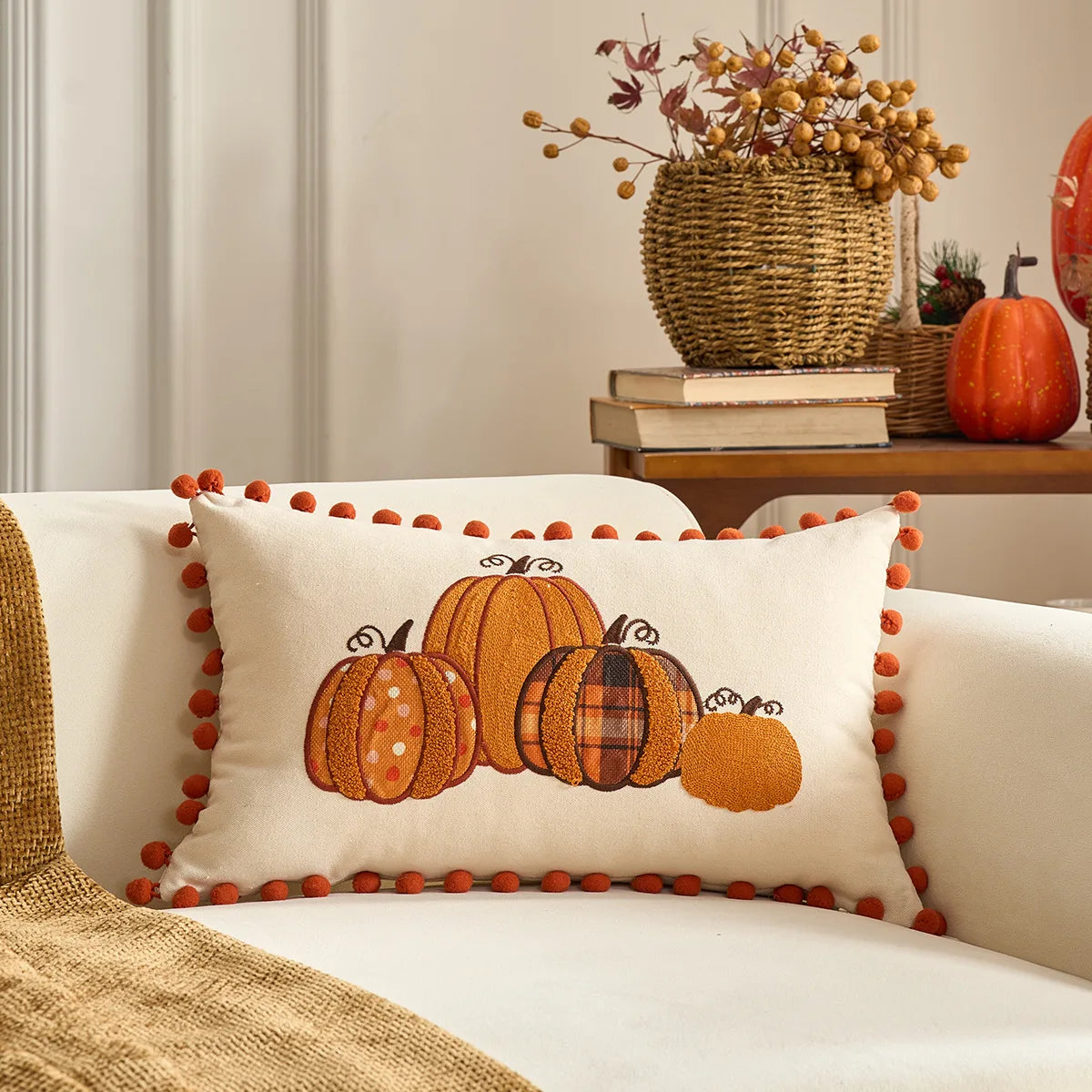 Fall Harvest Pillow Cover
