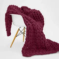 Chunky Knit Cozy Throw Blanket | Soft Textured Home Decor