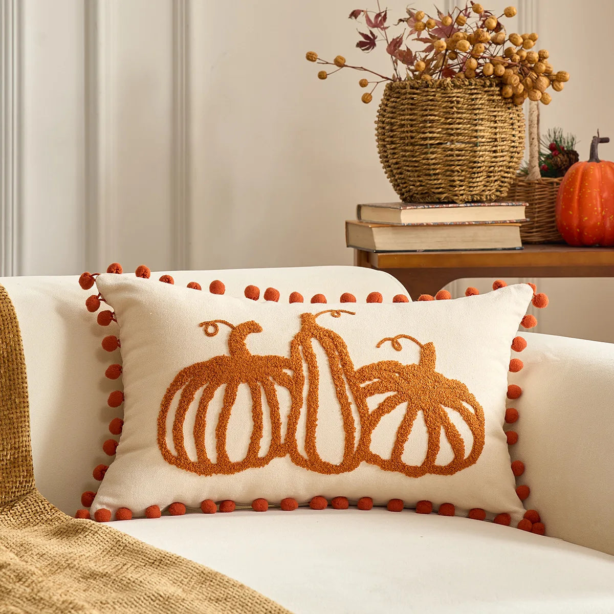 Fall Harvest Pillow Cover