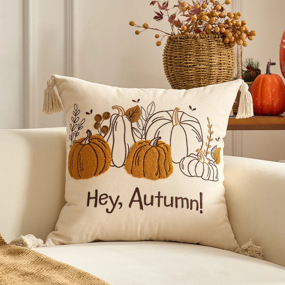 Fall Harvest Pillow Cover
