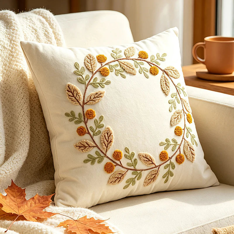 Fall Harvest Pillow Cover