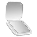 White LED compact mirror open, showing the 1X and 2X mirror sides with LED light ring