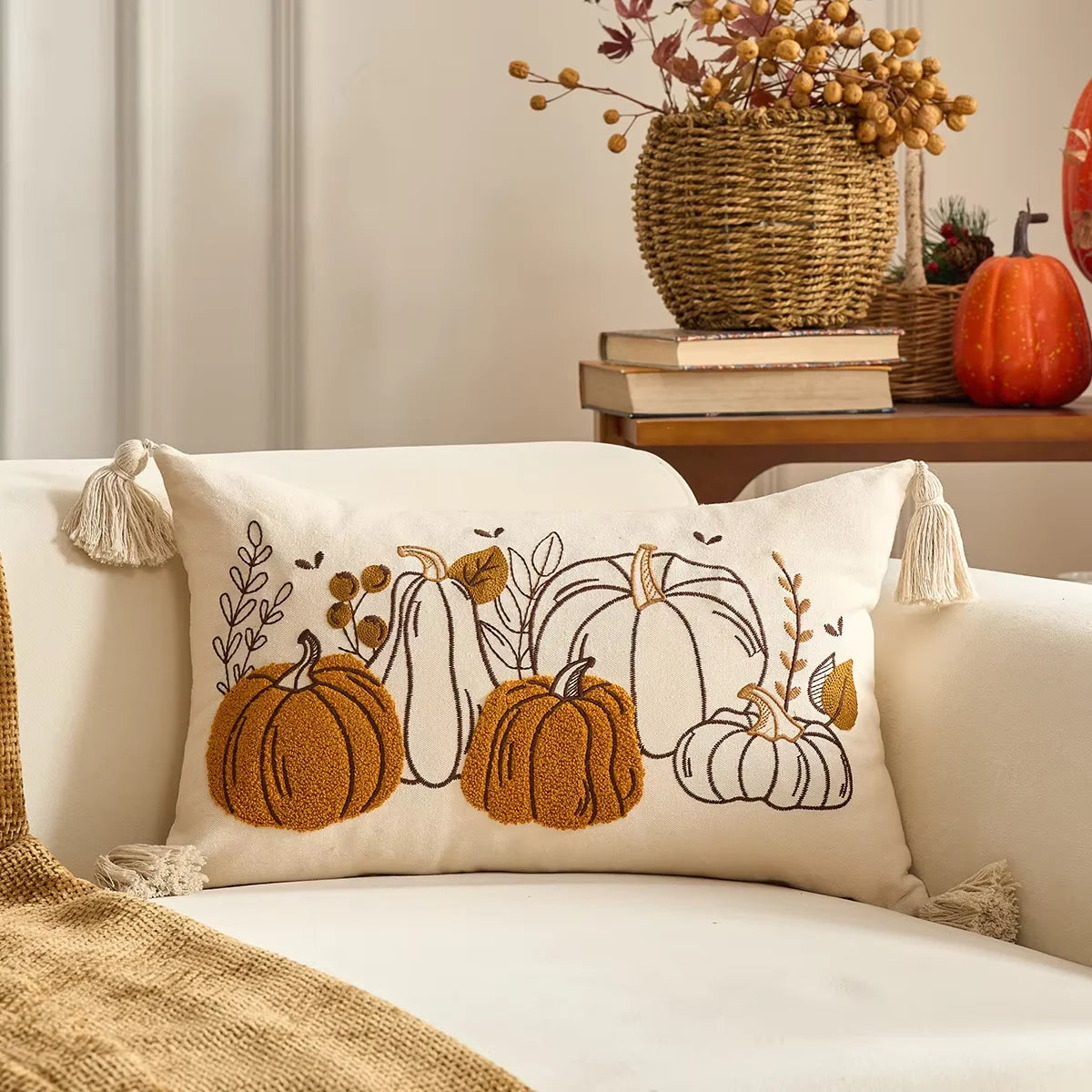 Fall Harvest Pillow Cover