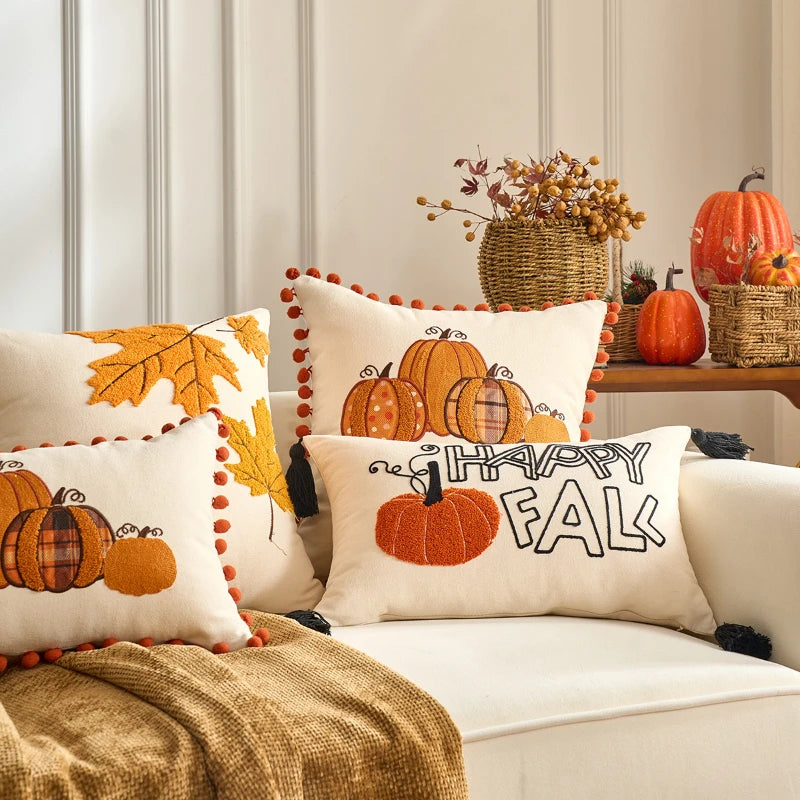Fall Harvest Pillow Cover