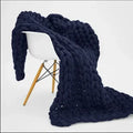 Chunky Knit Cozy Throw Blanket | Soft Textured Home Decor