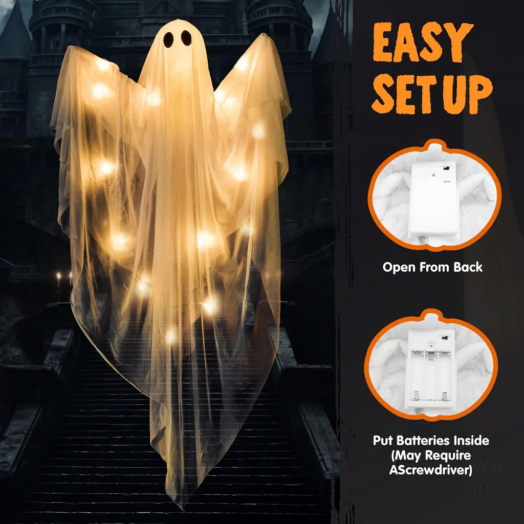 Glowing Ghost Halloween Decor