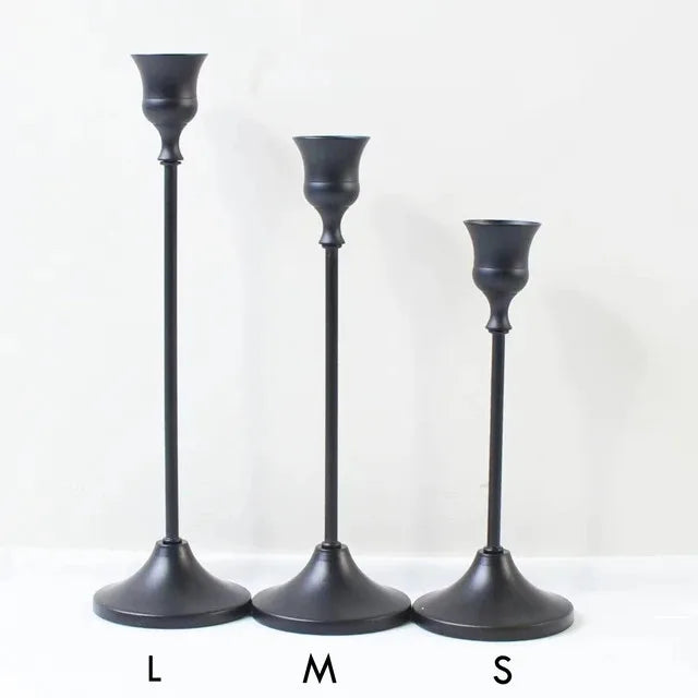Brass Candlestick Holder Set